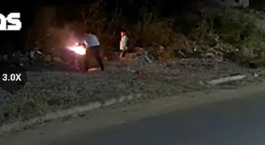 homem ateando fogo em sofá em Barreiras, Oeste da Bahia, Cerrado Sem Fogo