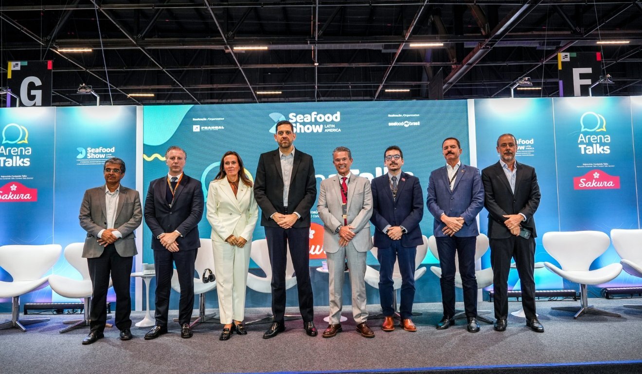 Autoridades no Seafood Show 2025