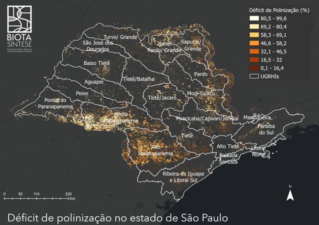 Mapa de polinização