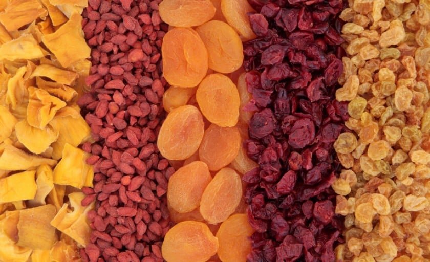 frutas desidratadas abertura de mercado