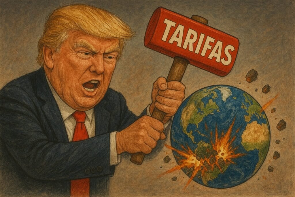 Imagem Trump com marreta horizontal