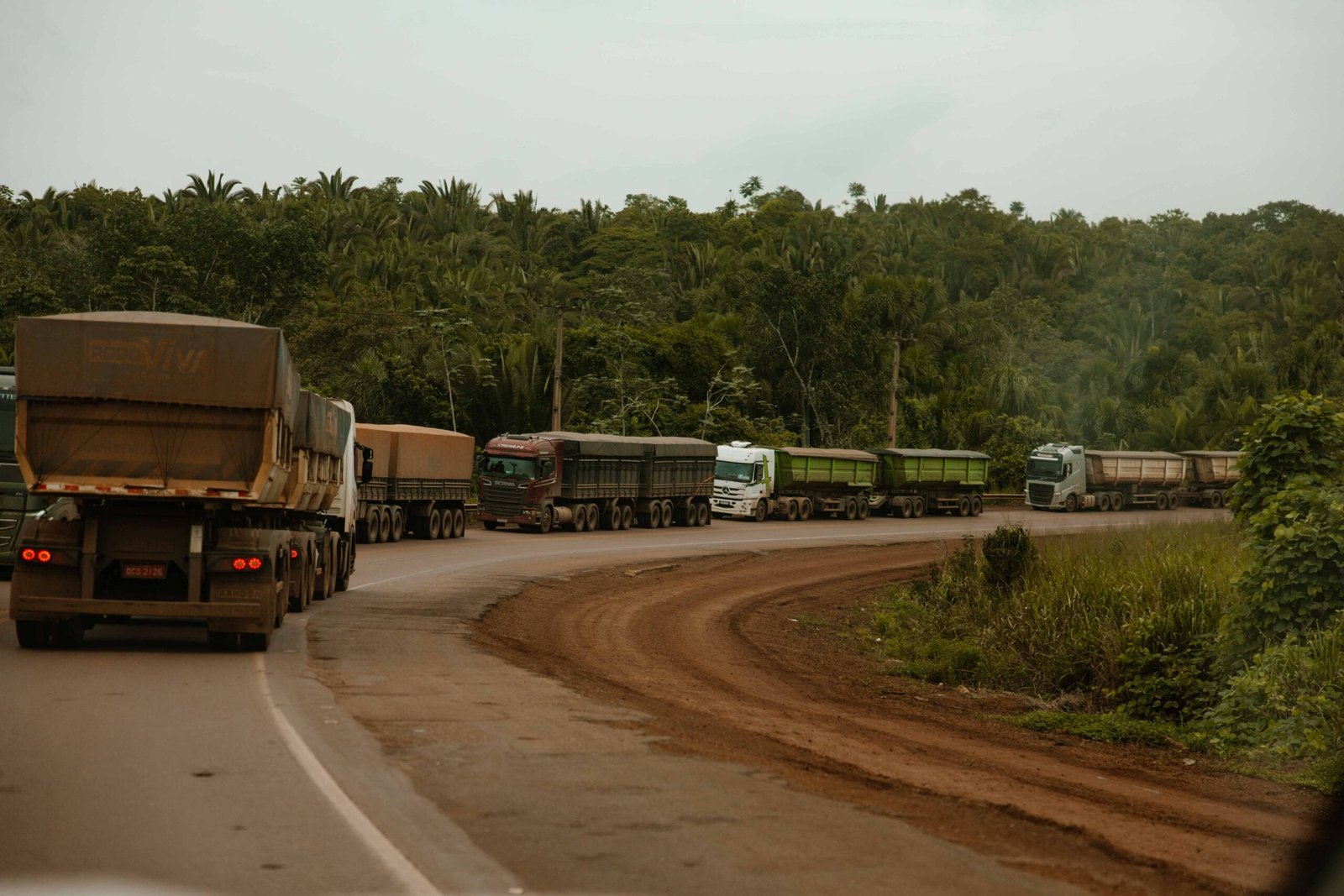 fila de caminhões em Miritituba